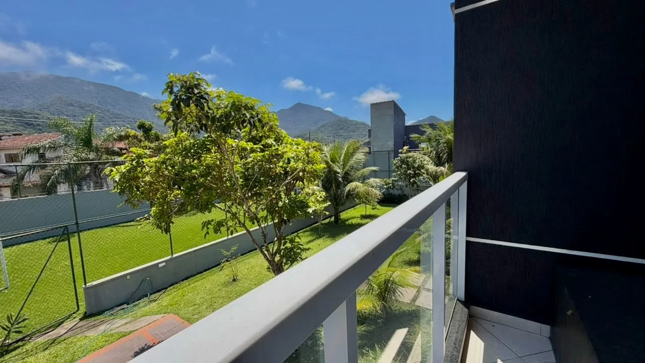 Vista da varanda para a área verde